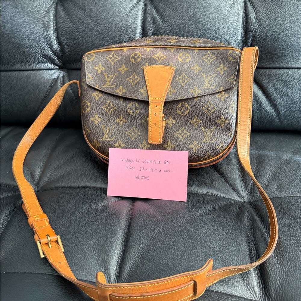 Louis Vuitton Brown and Tan Monogram Shoulder Bag